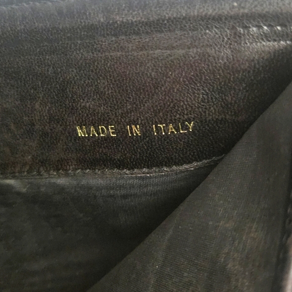 Authentic Chanel Black Lambskin Wallet On Silver Chain Vintage - Picture 8 of 10